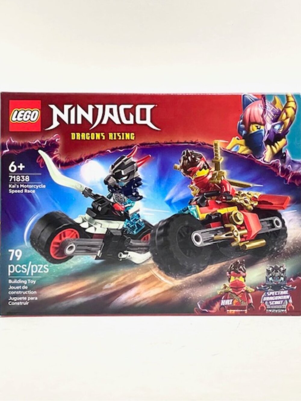 LEGO Ninjago 71838 Dragon's Rising 79pc KAI'S MOTORCYCLE SPEED RACE